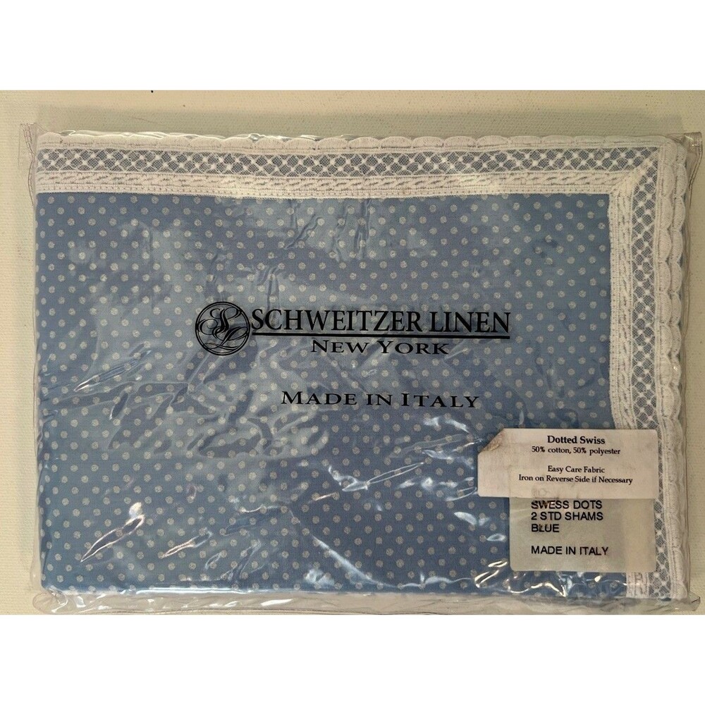 schweitzer linen Dotted Swiss 2 Standard Shams